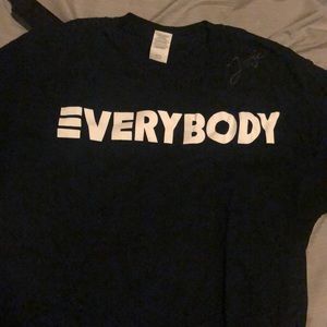 Autographed LOGIC EVERYBODY Black T Shirt Medium